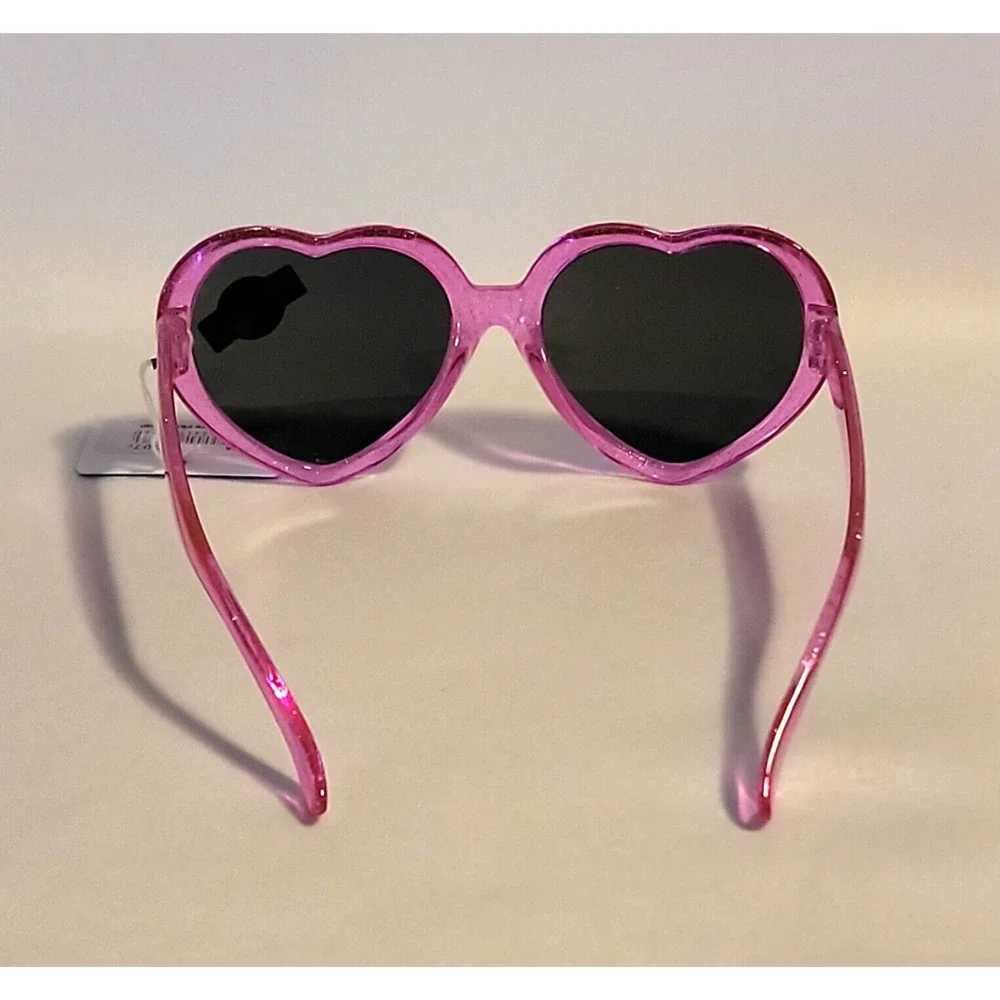 Piranha Kidz Sunglasses Style # 62076 Pink Glitter Heart Frame